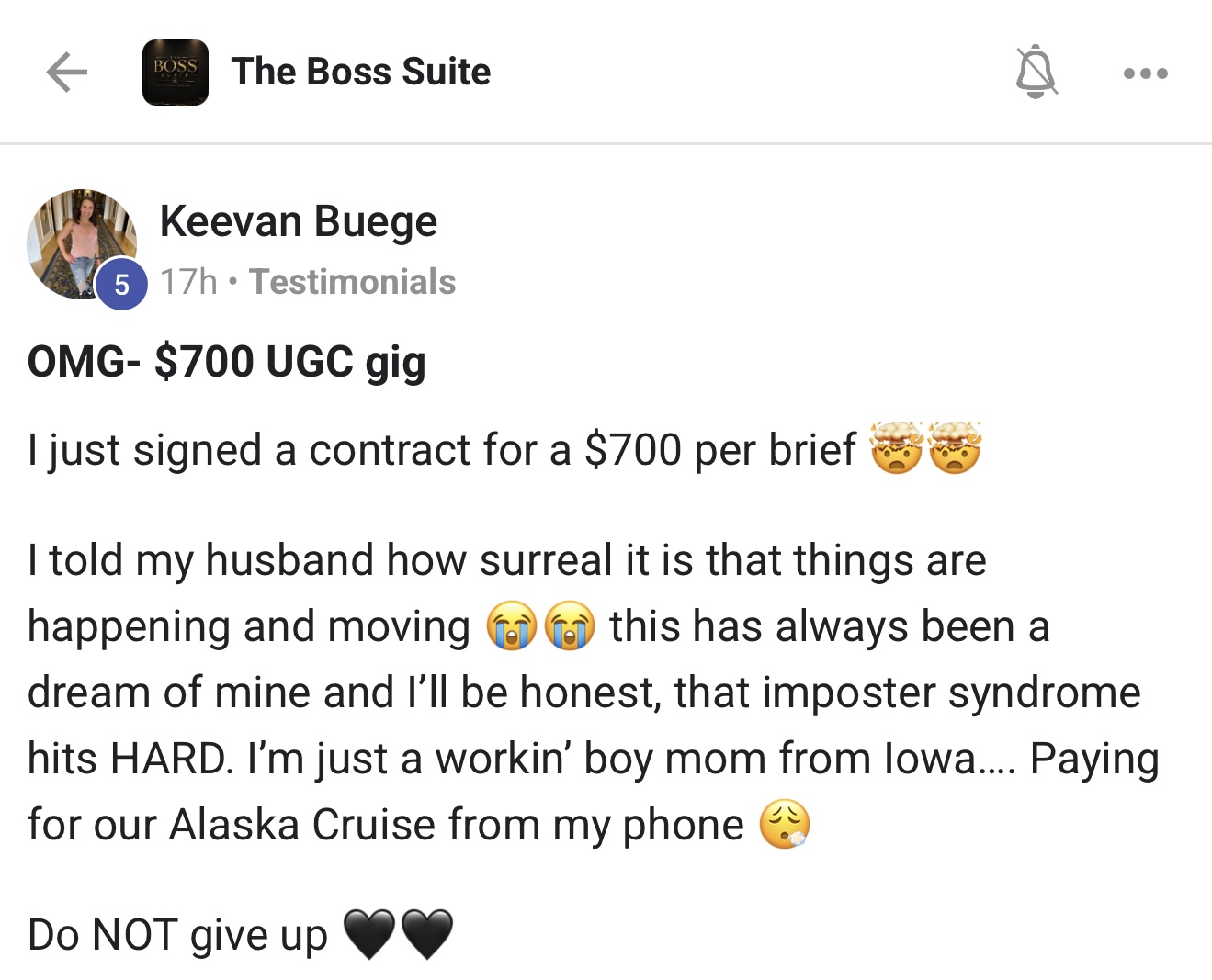 Keevan B. — $700 per brief